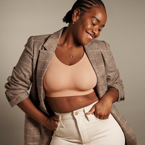 Comfortable supportive wireless bra by Evelyn & Bobbie